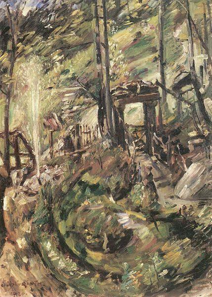 Lovis Corinth Walchensee, Springbrunnen